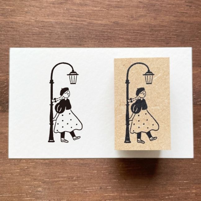 Stamp Marche Rubber Stamp - Under the Streetlamp