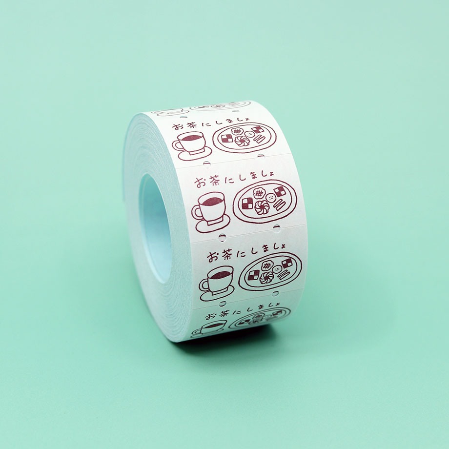 36 SUBLO x Necktie Label Roll Stickers - Let's Have Tea