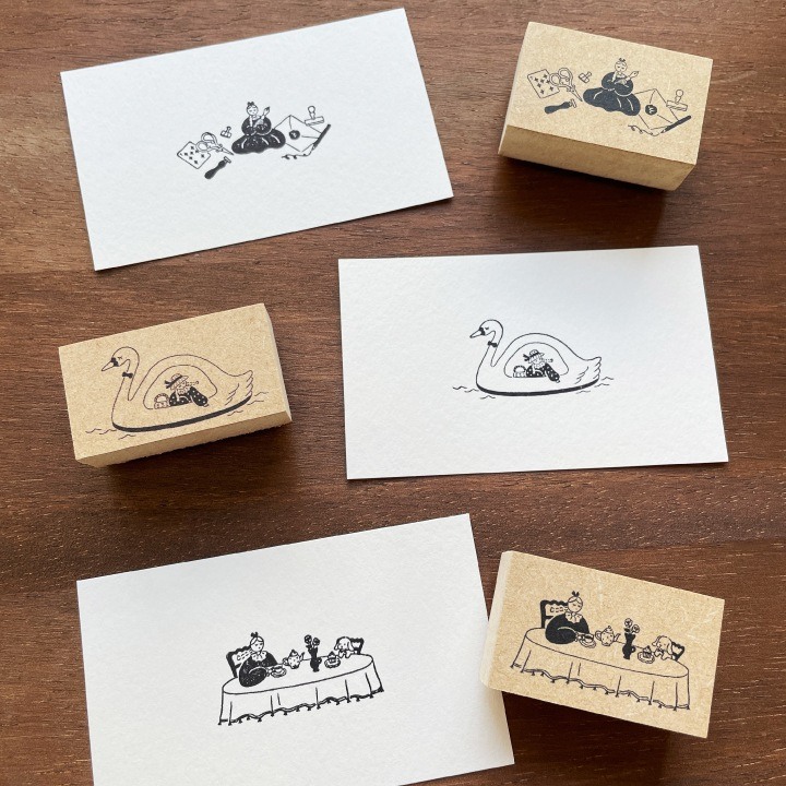 Stamp Marche Rubber Stamp - Tea Time in Style