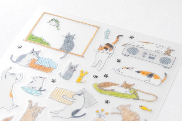 Midori Planner Stickers - Cat Pattern 2