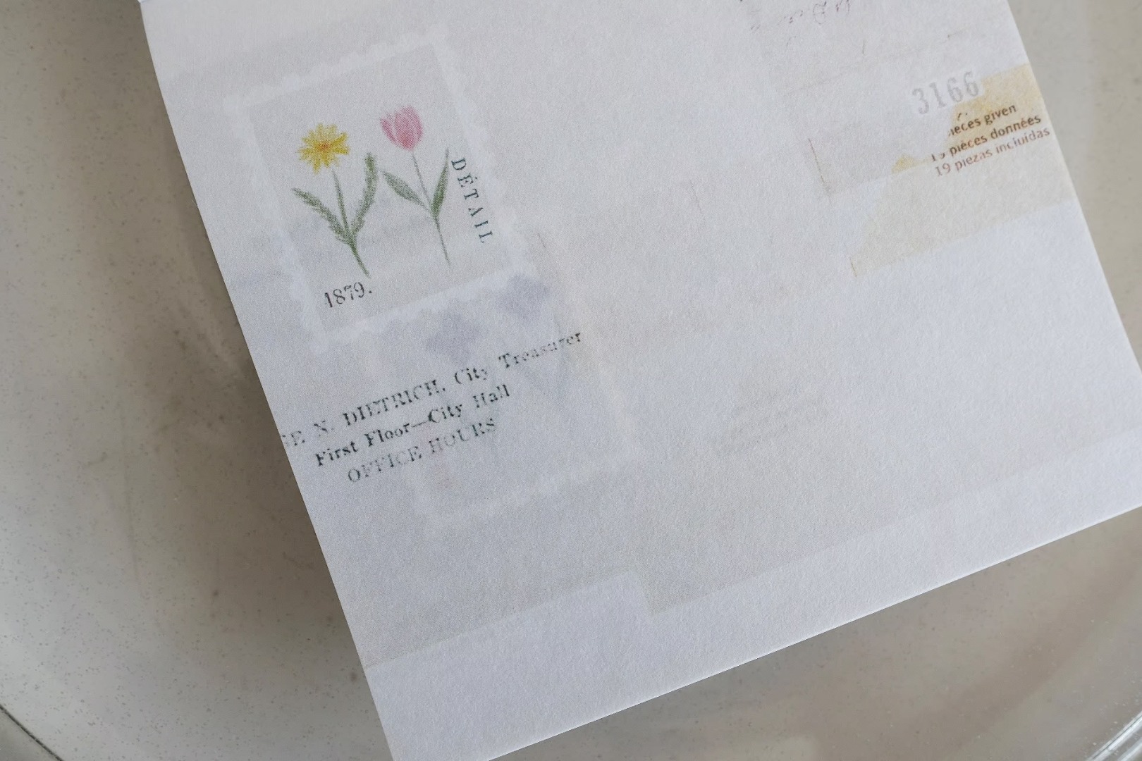 Yohaku Memo Pad M173 - Garden