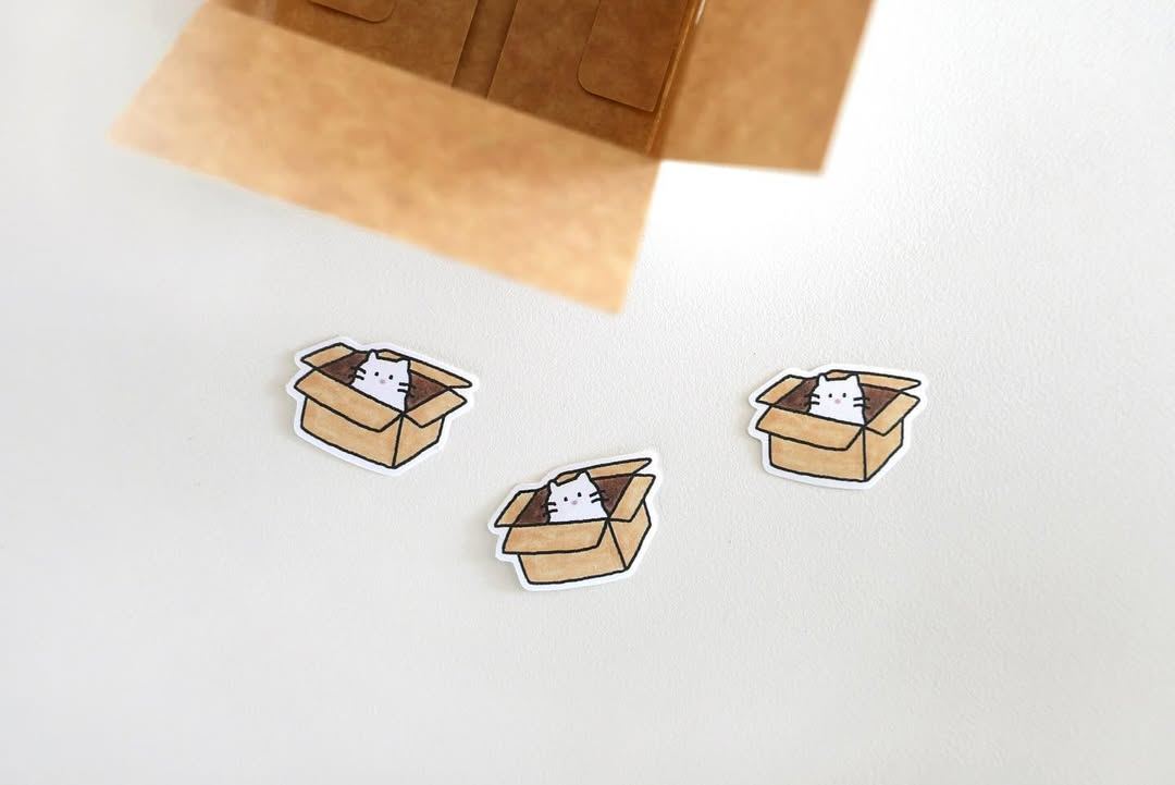 Suatelier Flake Stickers No.304 - Cats!