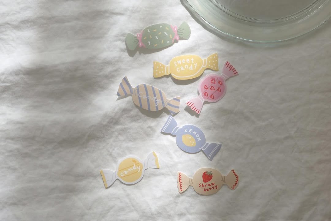 Suatelier Flake Stickers No.309 - Candy Shop