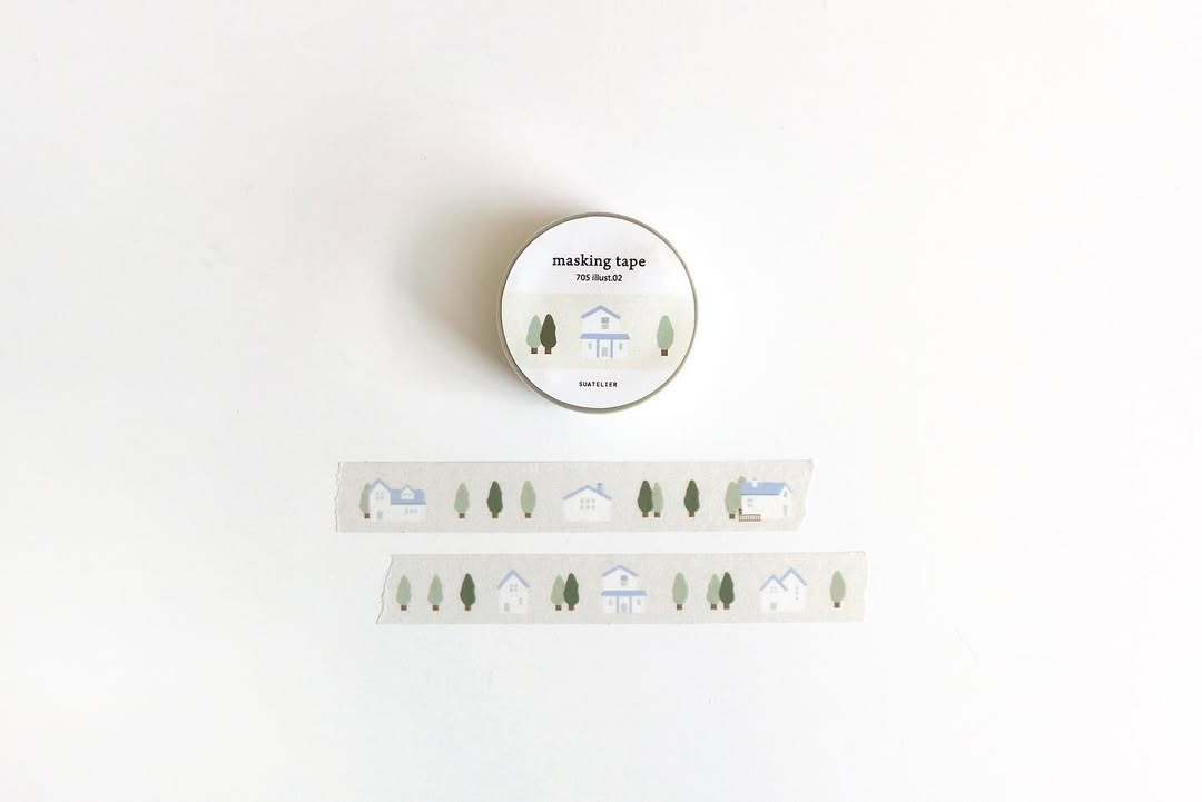 Suatelier Washi Tape 705 - Forest House