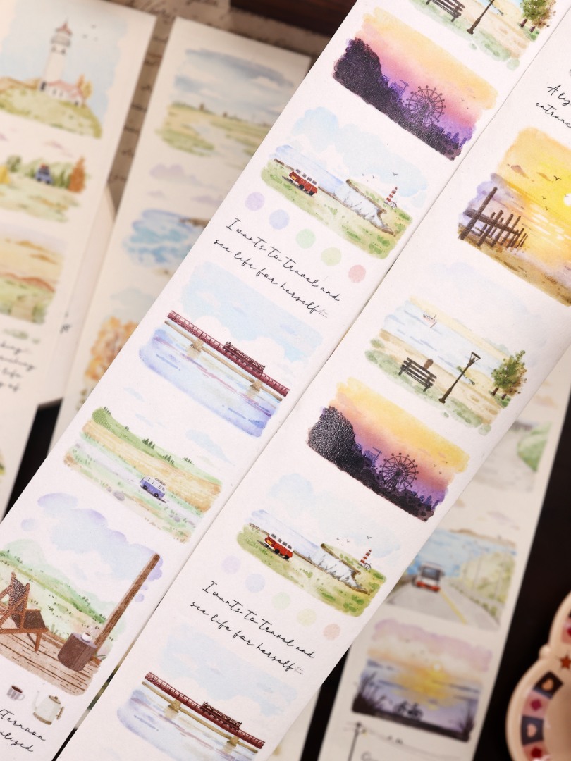 Pre-Order Xiaobaijia Kiss-Cut Tape - Scenic Views