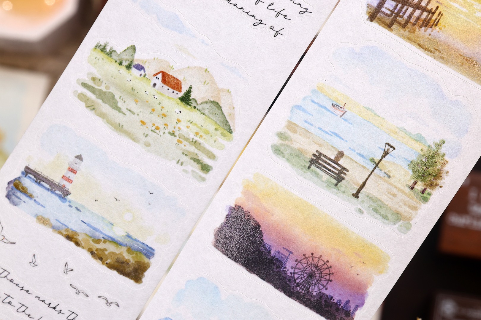 Pre-Order Xiaobaijia Kiss-Cut Tape - Scenic Views