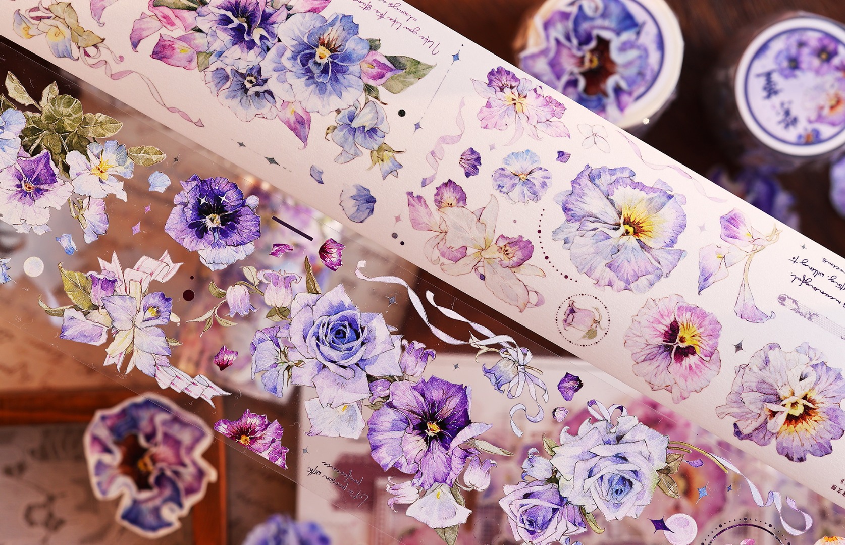 Xiaobaijia Tape - Violet Pansy