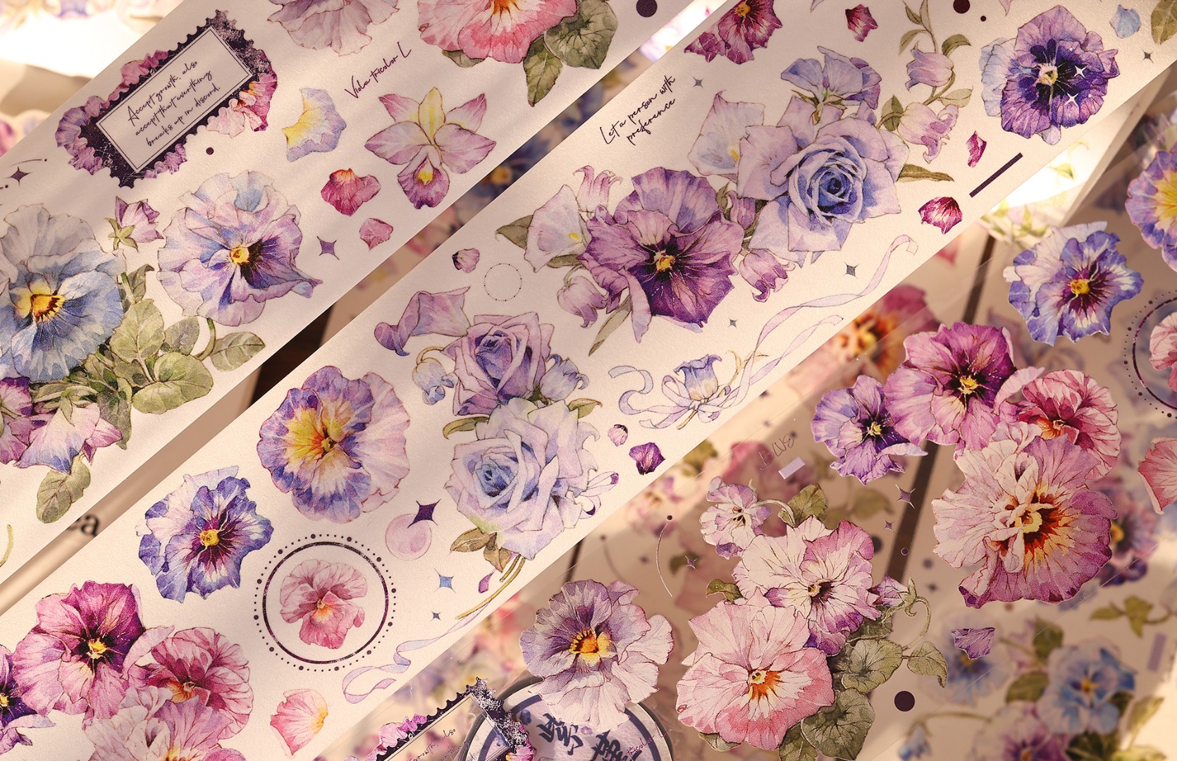 Xiaobaijia Tape - Violet Pansy
