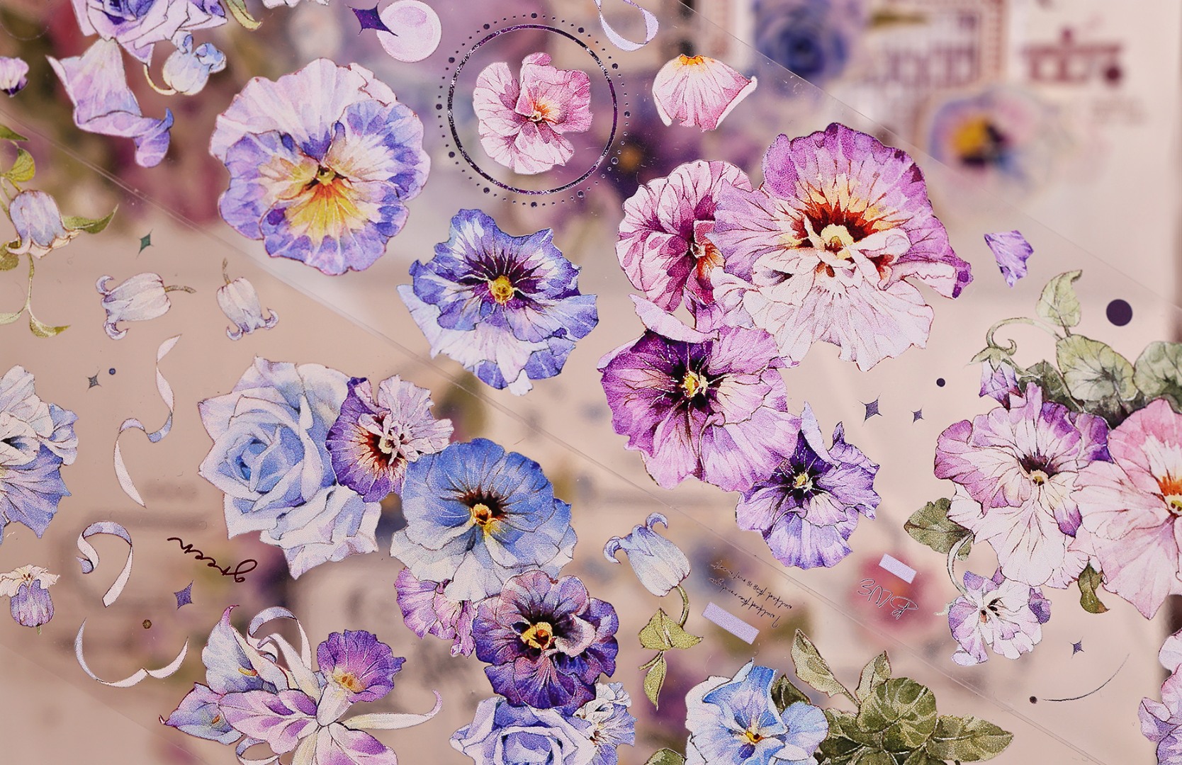 Xiaobaijia Tape - Violet Pansy