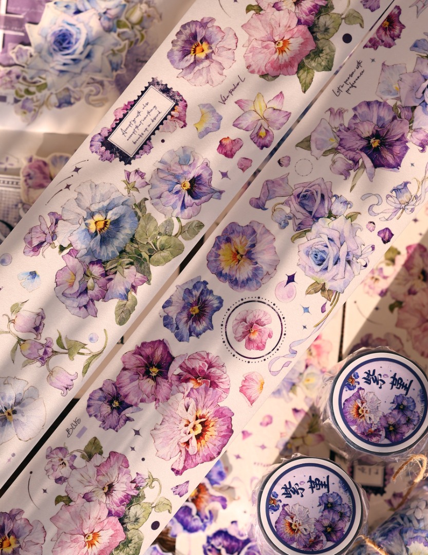 Xiaobaijia Tape - Violet Pansy