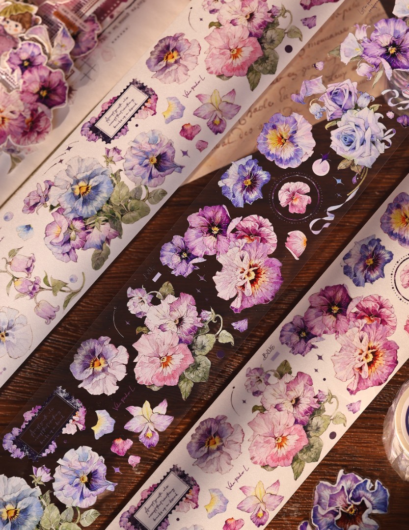 Xiaobaijia Tape - Violet Pansy