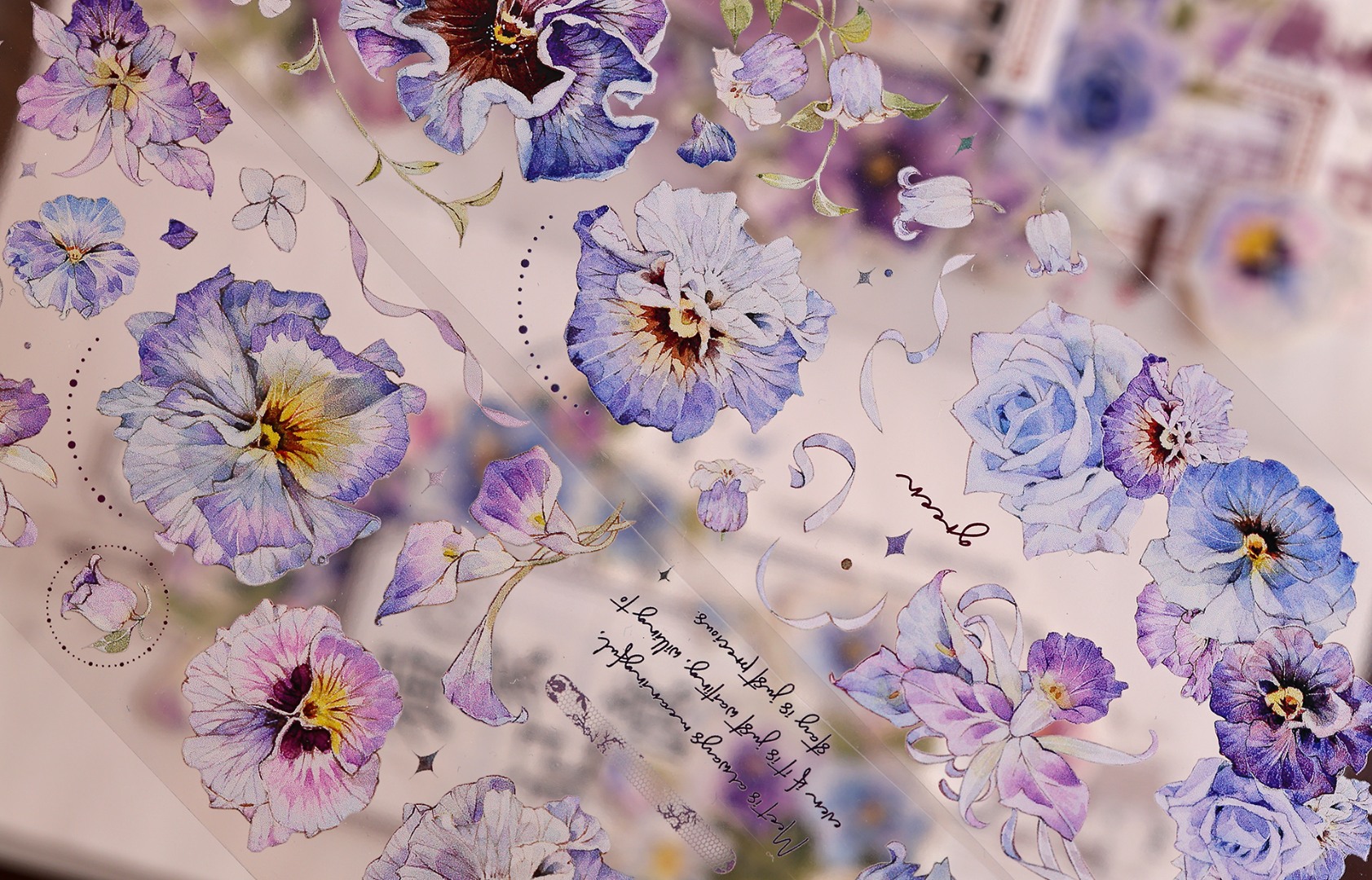 Xiaobaijia Tape - Violet Pansy