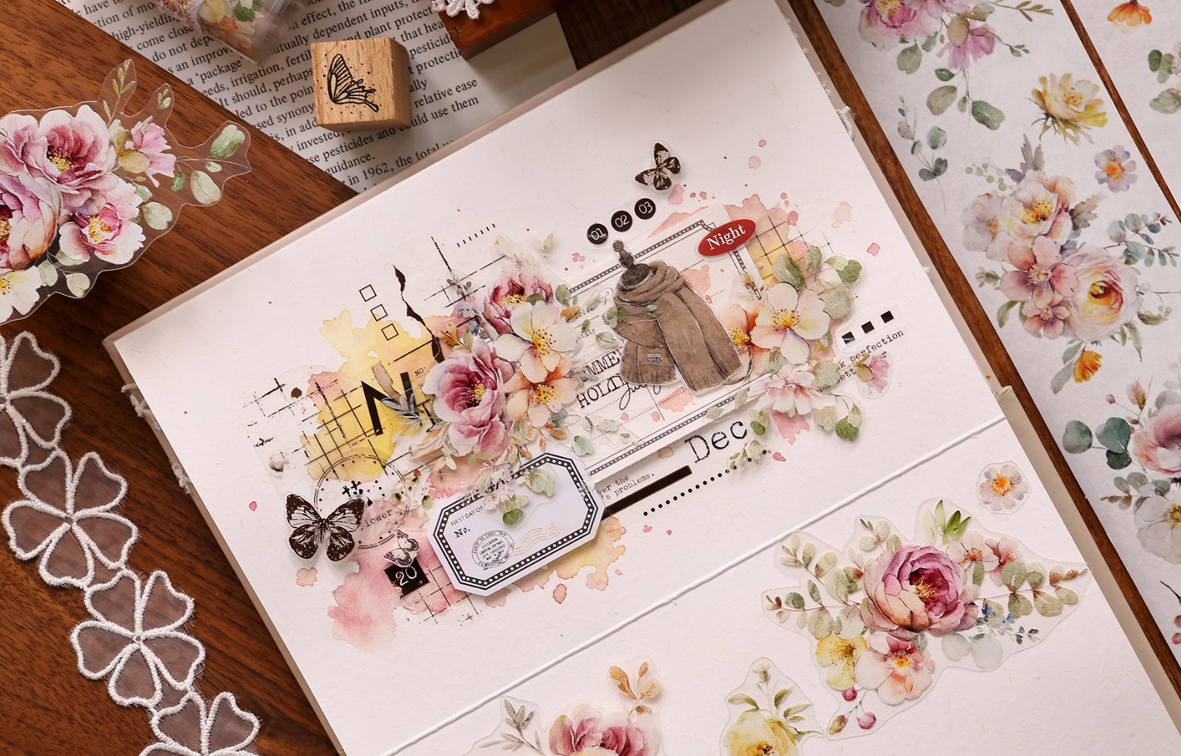 Xiaobaijia Tape - Abundant Flowers