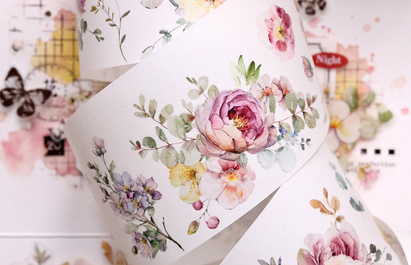 Xiaobaijia Tape - Abundant Flowers