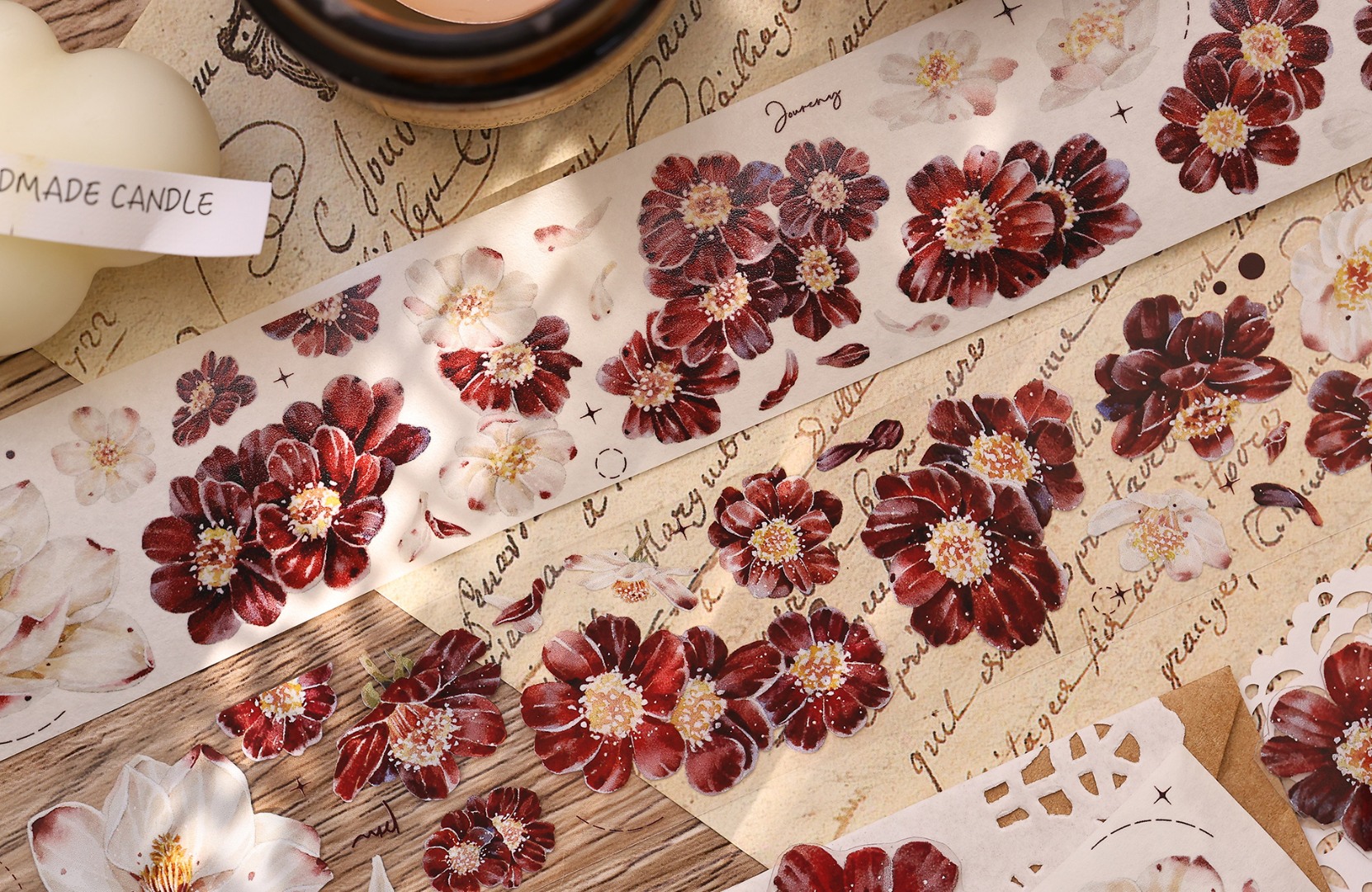 Xiaobaijia Tape - Crimson Bloom