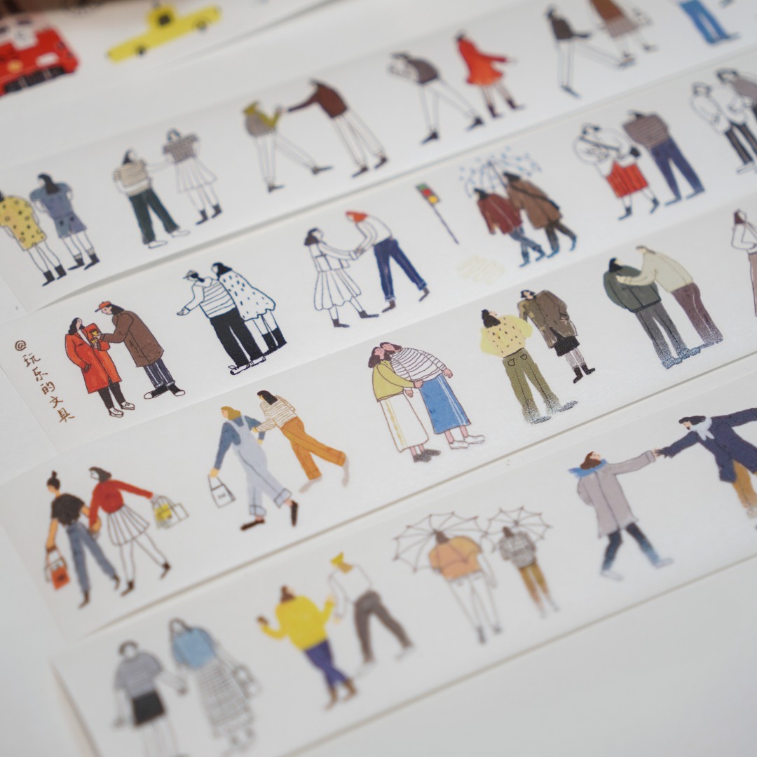 Wanle Studio Die-Cut Washi Tape - The Two Of Us