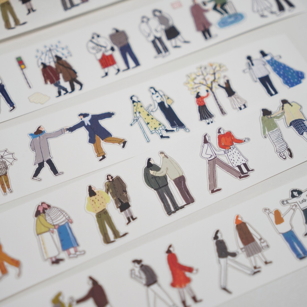 Wanle Studio Die-Cut Washi Tape - The Two Of Us