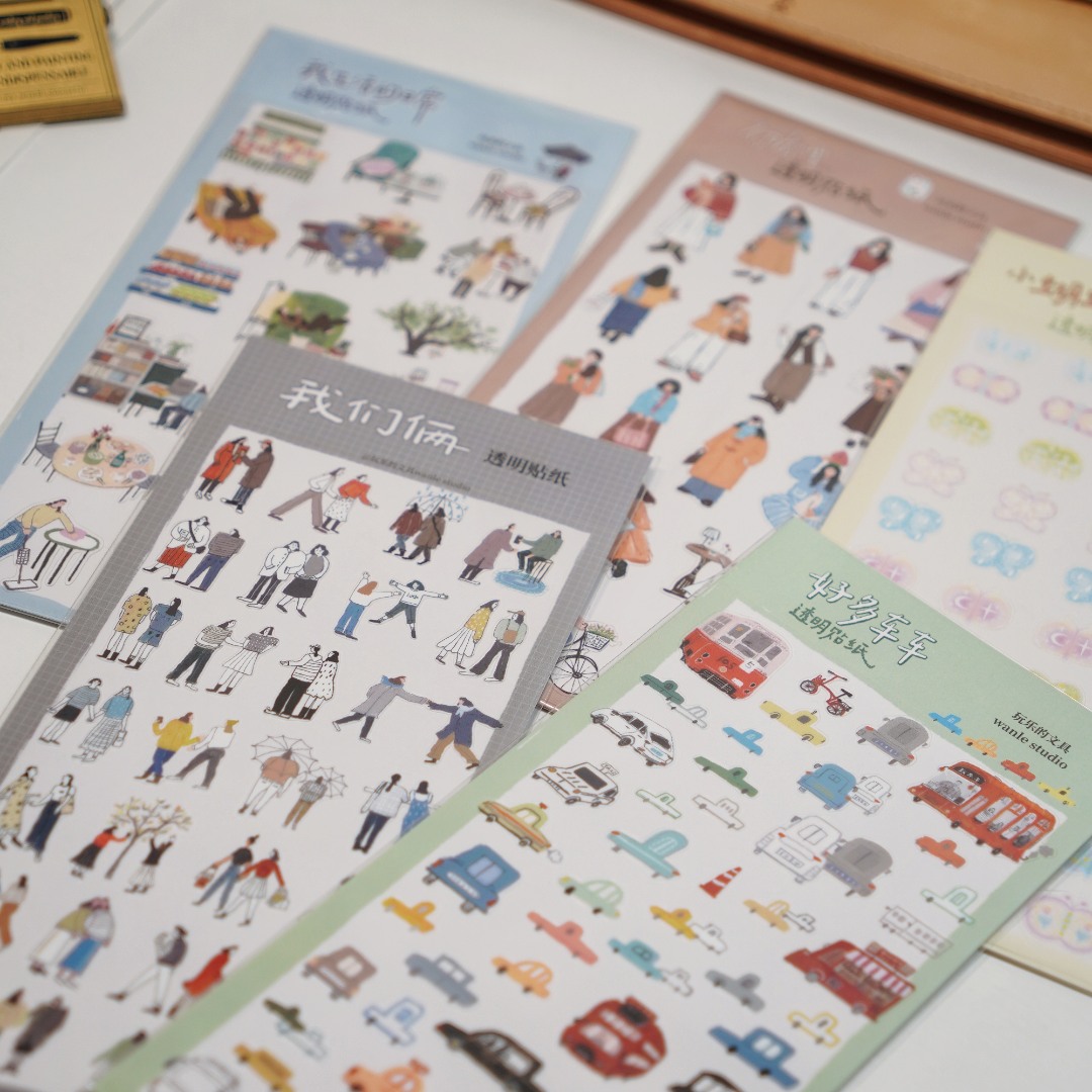 Wanle Studio Clear PET Stickers -  My Daily Life