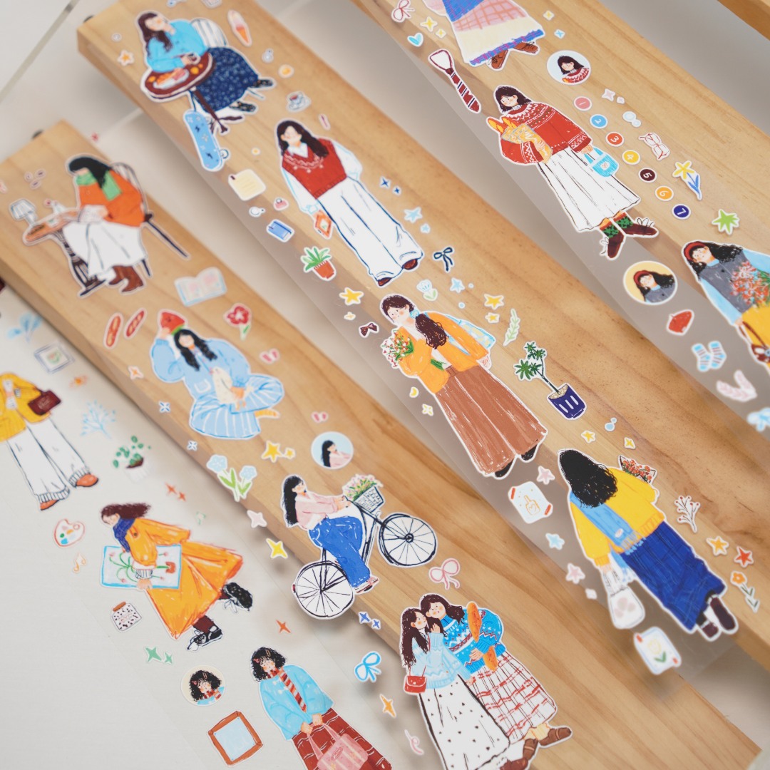 Wanle Studio Die-Cut Washi Tape - Early Spring