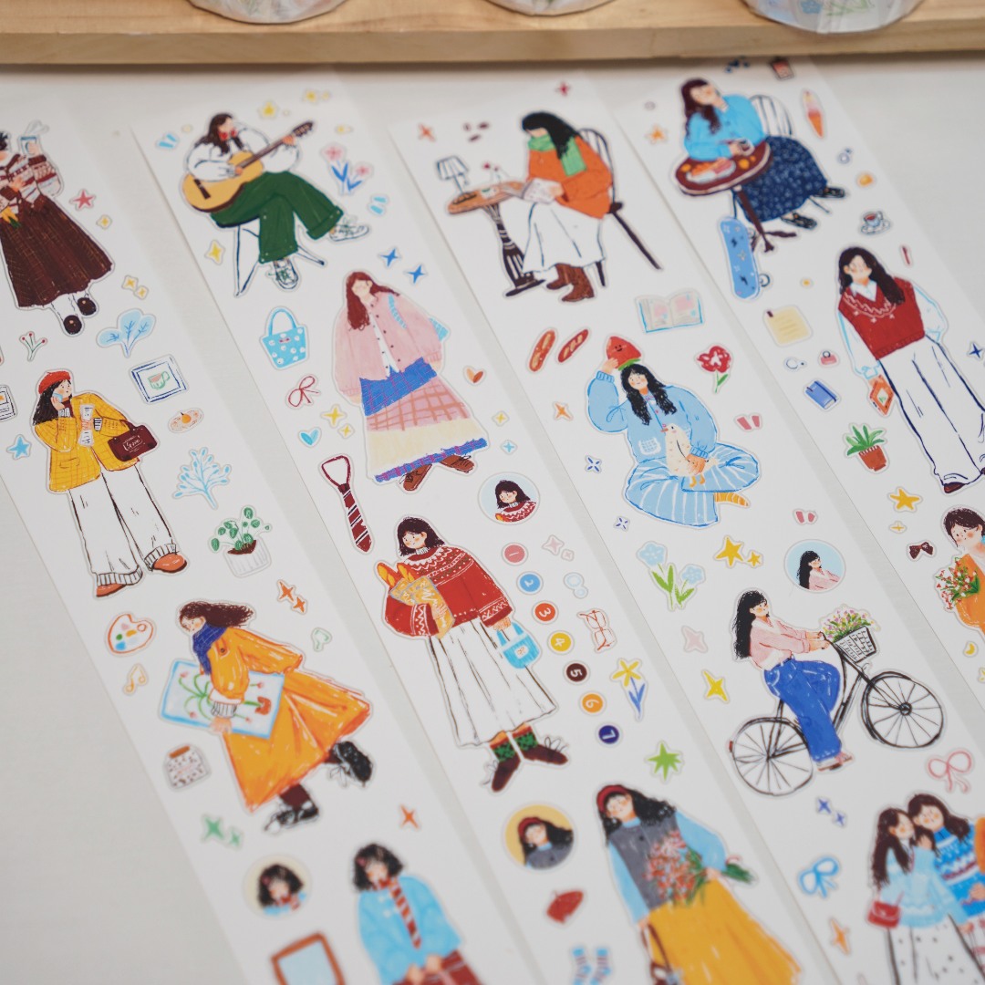 Wanle Studio Die-Cut Washi Tape - Early Spring