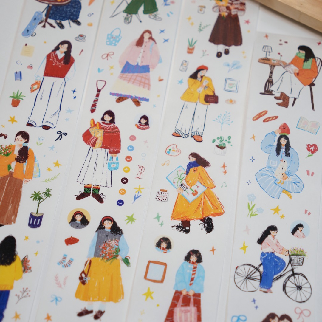 Wanle Studio Die-Cut Washi Tape - Early Spring