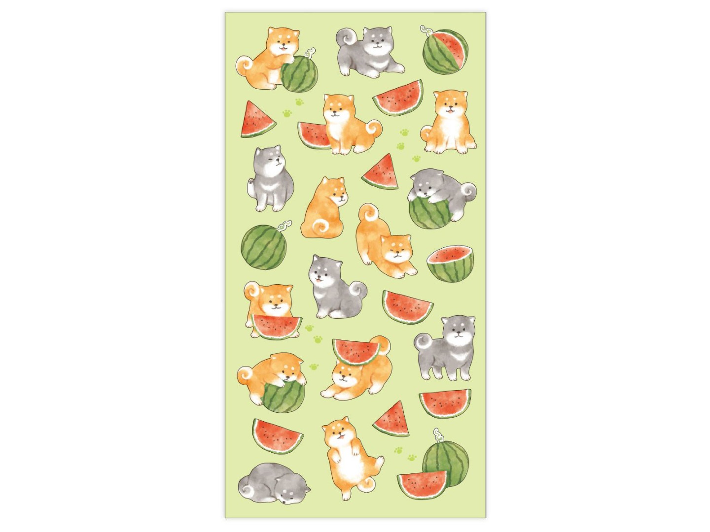 Mindwave Stickers Summer 82352 - Watermelon And Shiba Inu