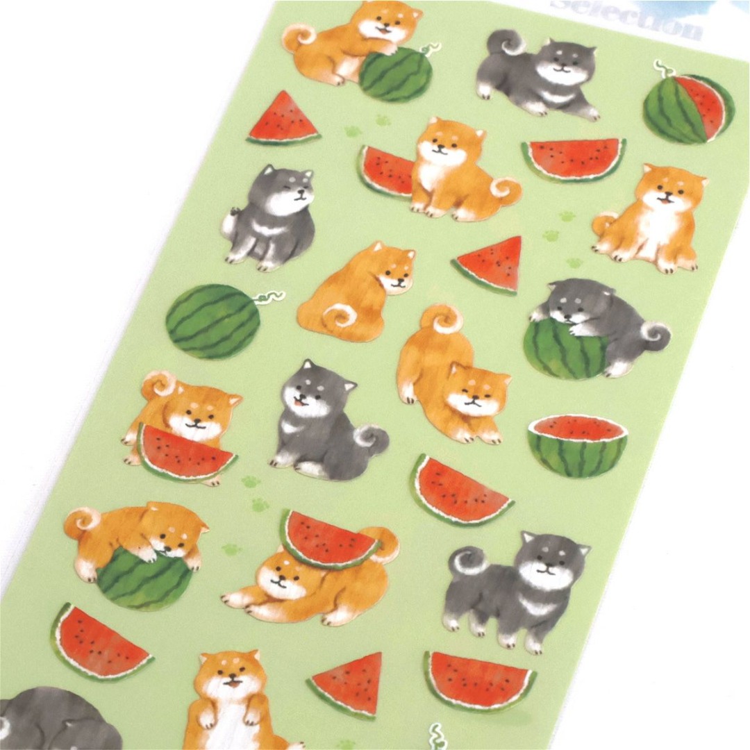 Mindwave Stickers Summer 82352 - Watermelon And Shiba Inu