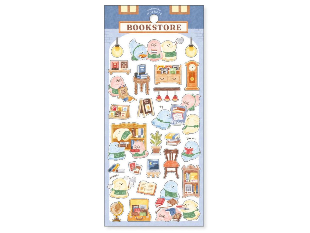 Mindwave Stickers Waku Waku Workers 82417 - Bookstore