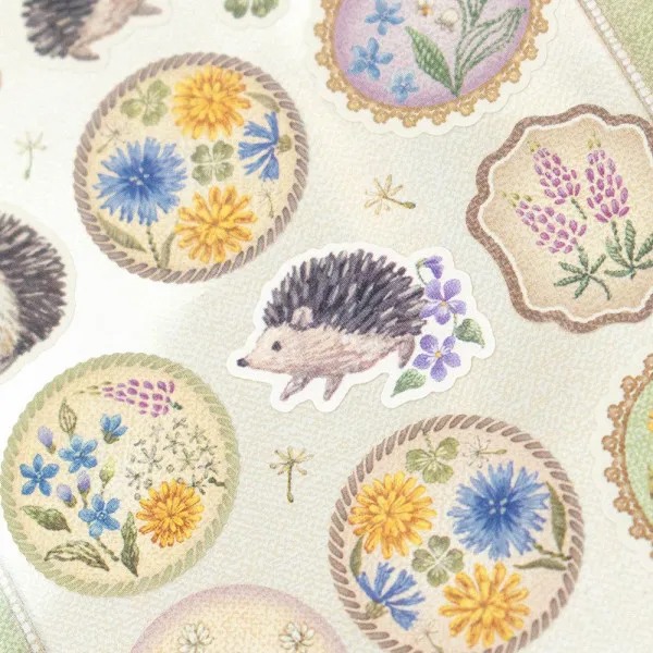 NB Co. Stickers Fleurs et Chance - Hedgehog