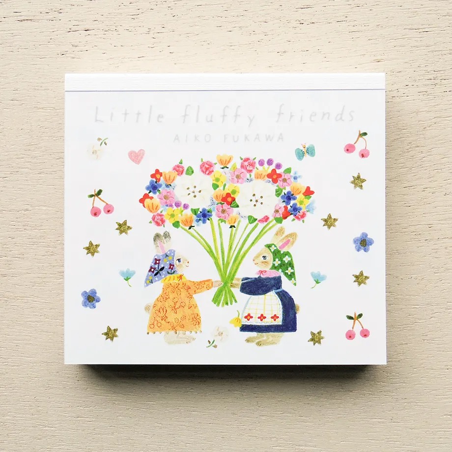 Cozyca x Aiko Fukawa Memo Pad - Little Fluffy Friends
