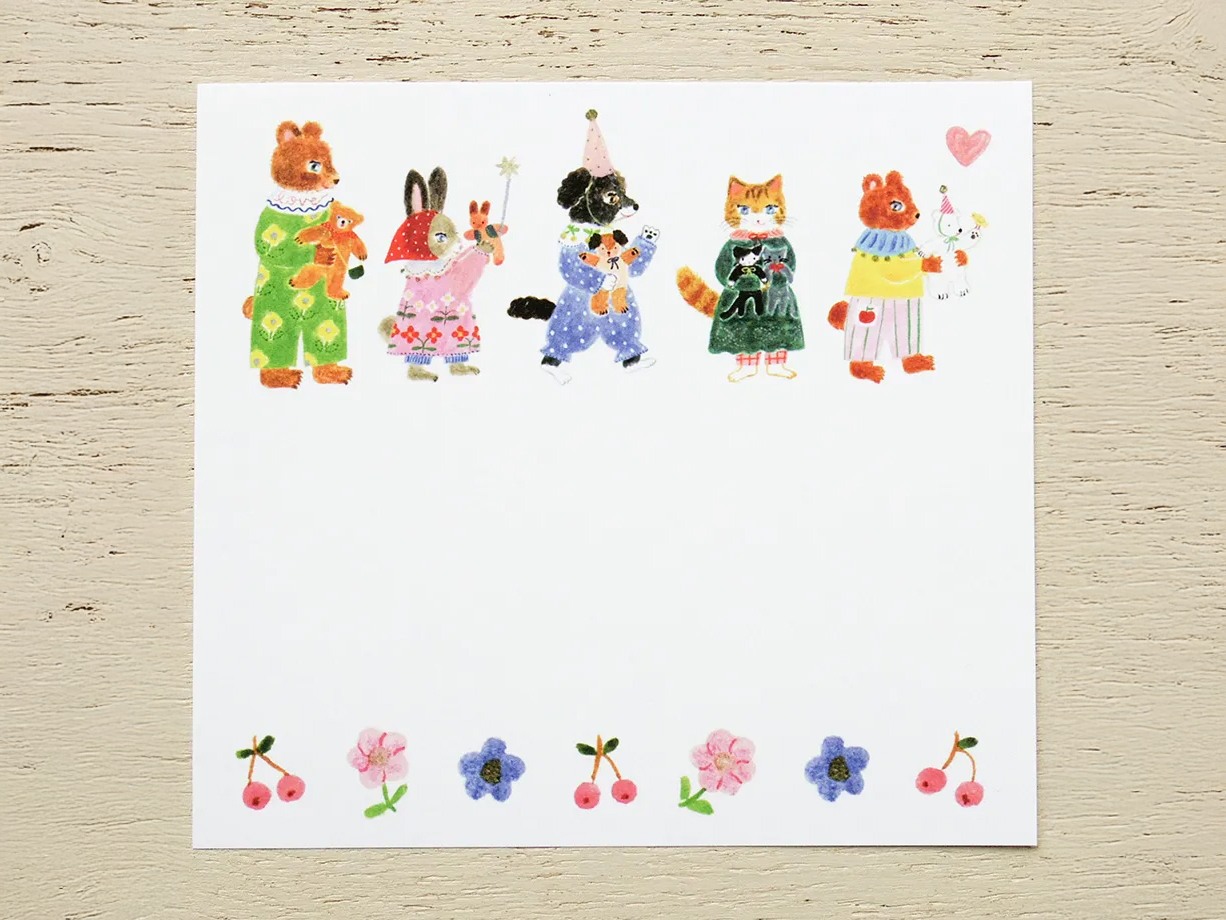 Cozyca x Aiko Fukawa Memo Pad - Little Fluffy Friends