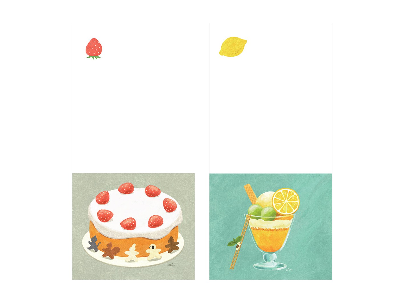 Cozyca x Mariko Fukuoka Notepad - Sweets