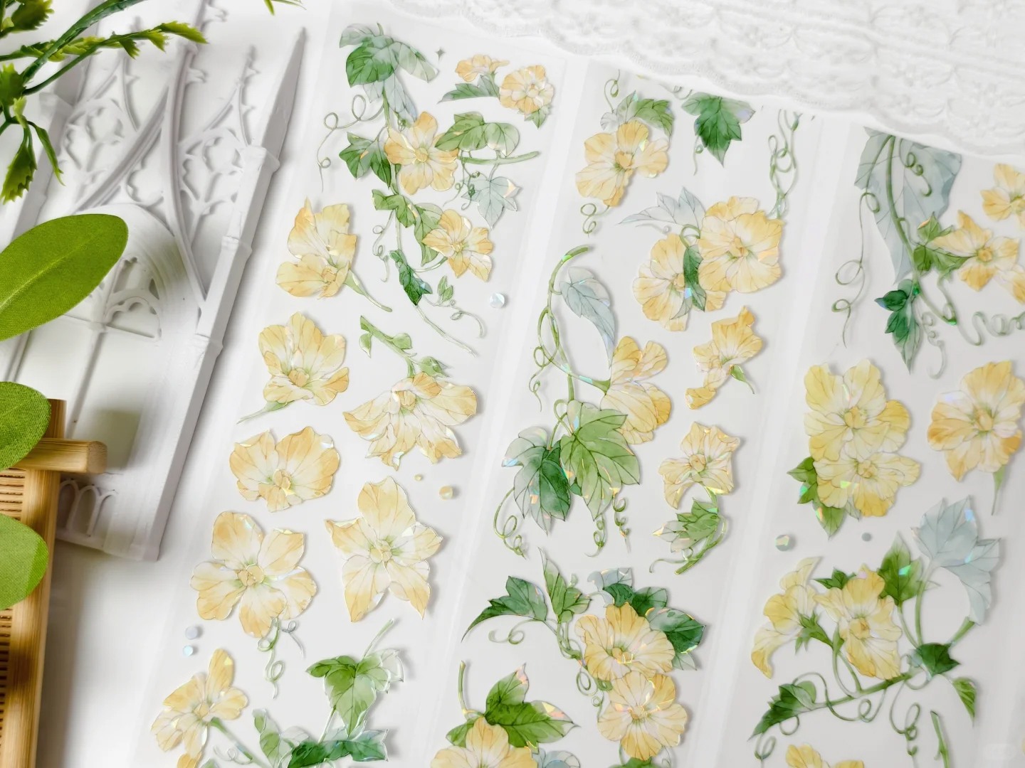 Zhaoxi Studio PET Tape Sample - Silk Gourd Flower