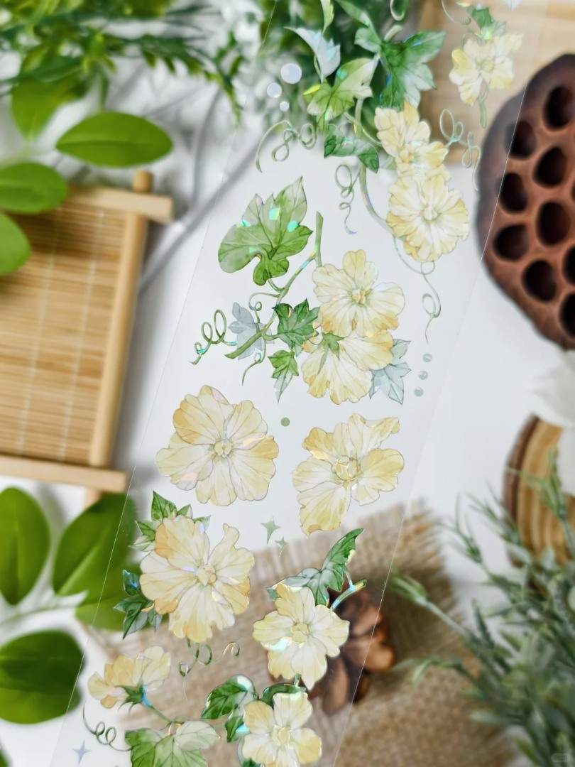 Zhaoxi Studio PET Tape Sample - Silk Gourd Flower