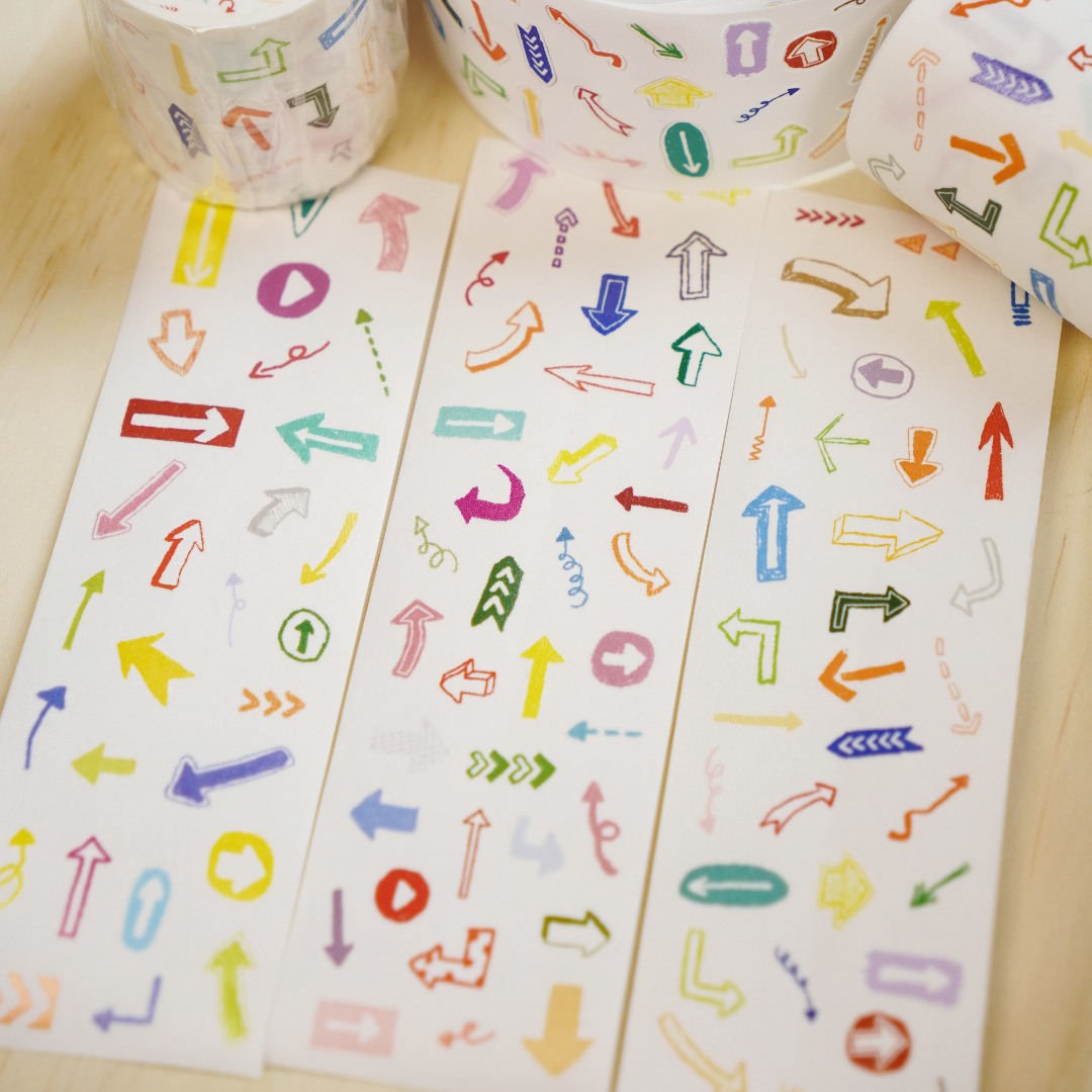 Wanle Studio Kiss-Cut Washi Tape - Rainbow Arrow