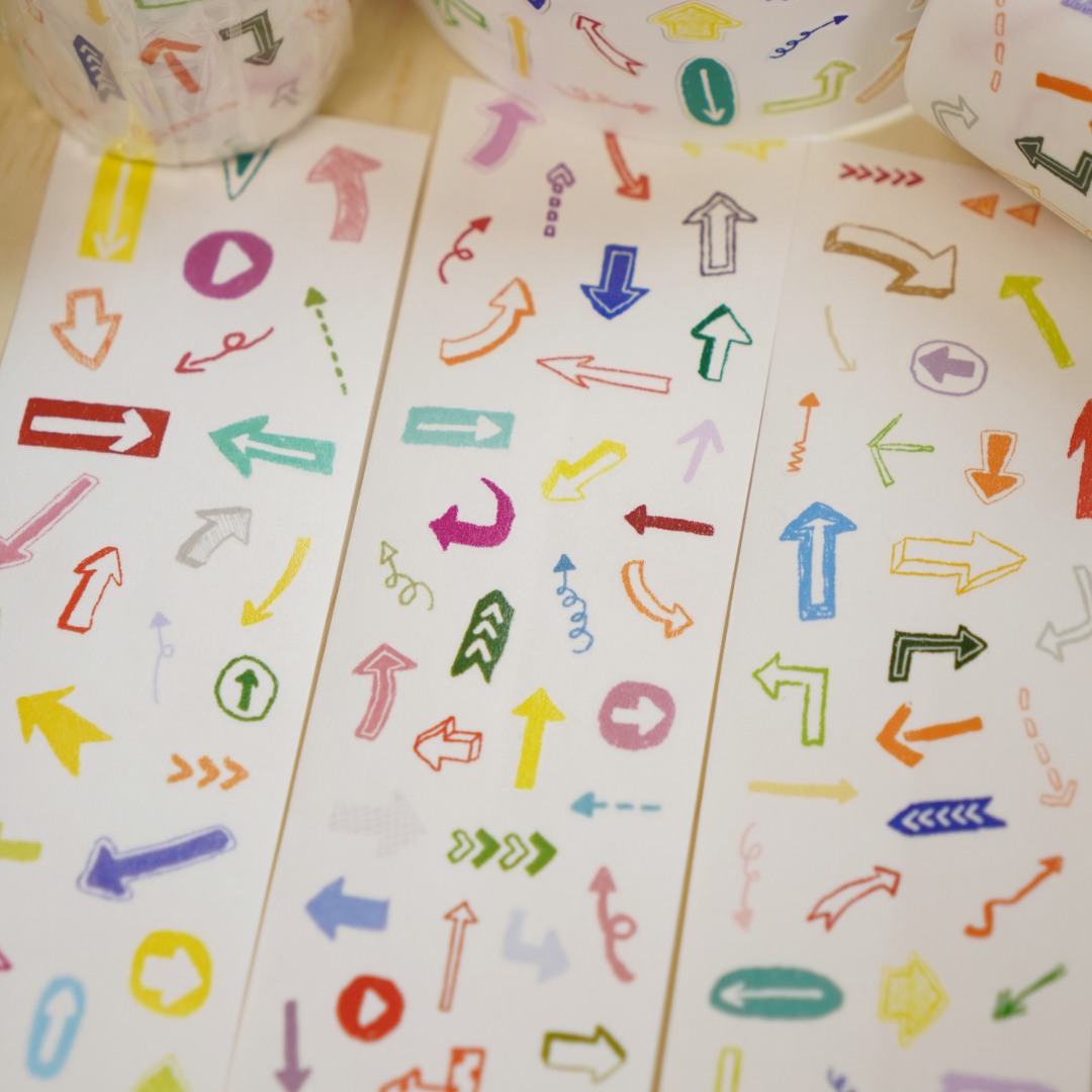 Wanle Studio Kiss-Cut Washi Tape - Rainbow Arrow