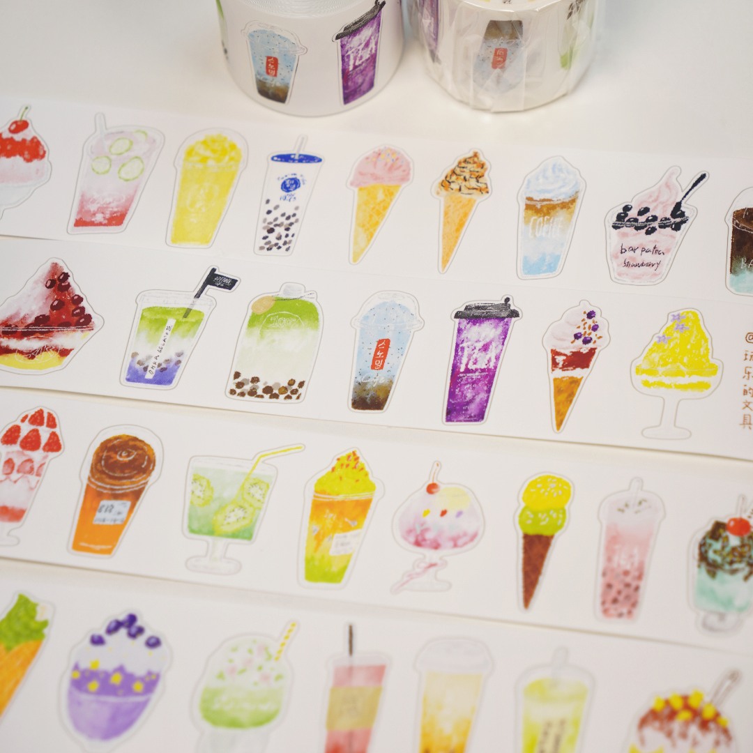 Wanle Studio Kiss-Cut Washi Tape - Summer Cooling