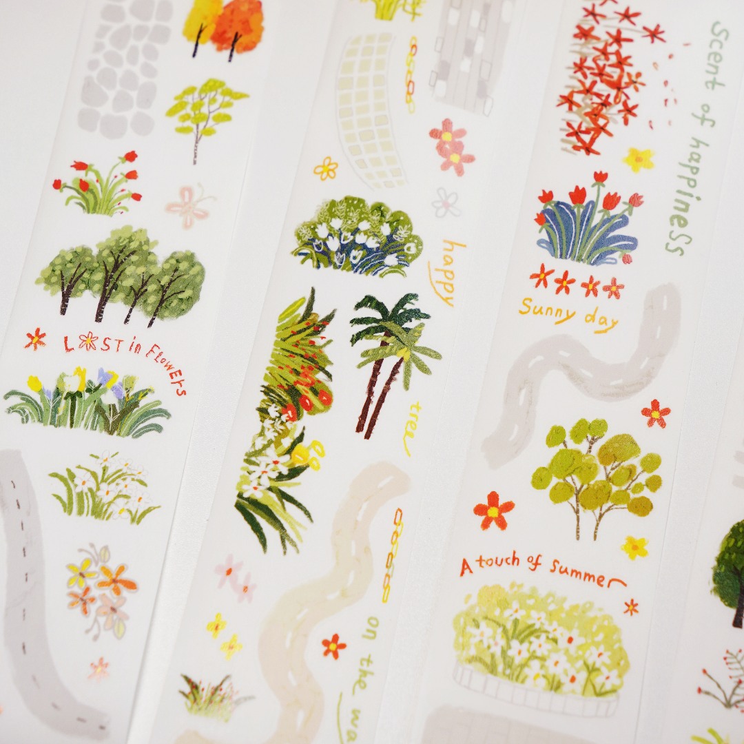 Wanle Studio Kiss-Cut Washi Tape - Roadside