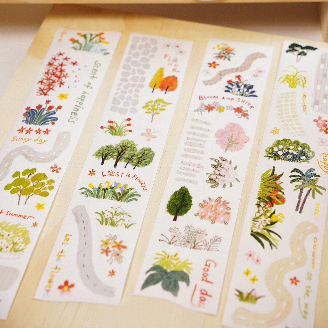 Wanle Studio Kiss-Cut Washi Tape - Roadside