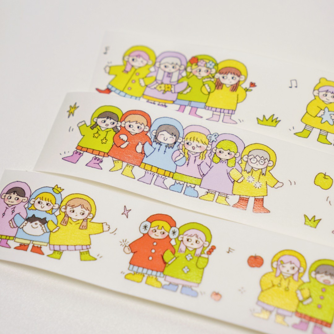 Wanle Studio Kiss-Cut Washi Tape - Good Friends