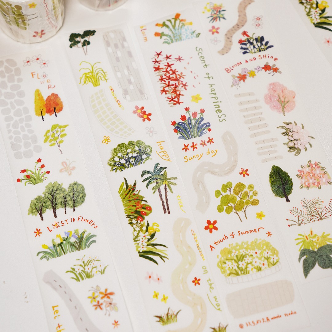 Wanle Studio Kiss-Cut Washi Tape - Roadside