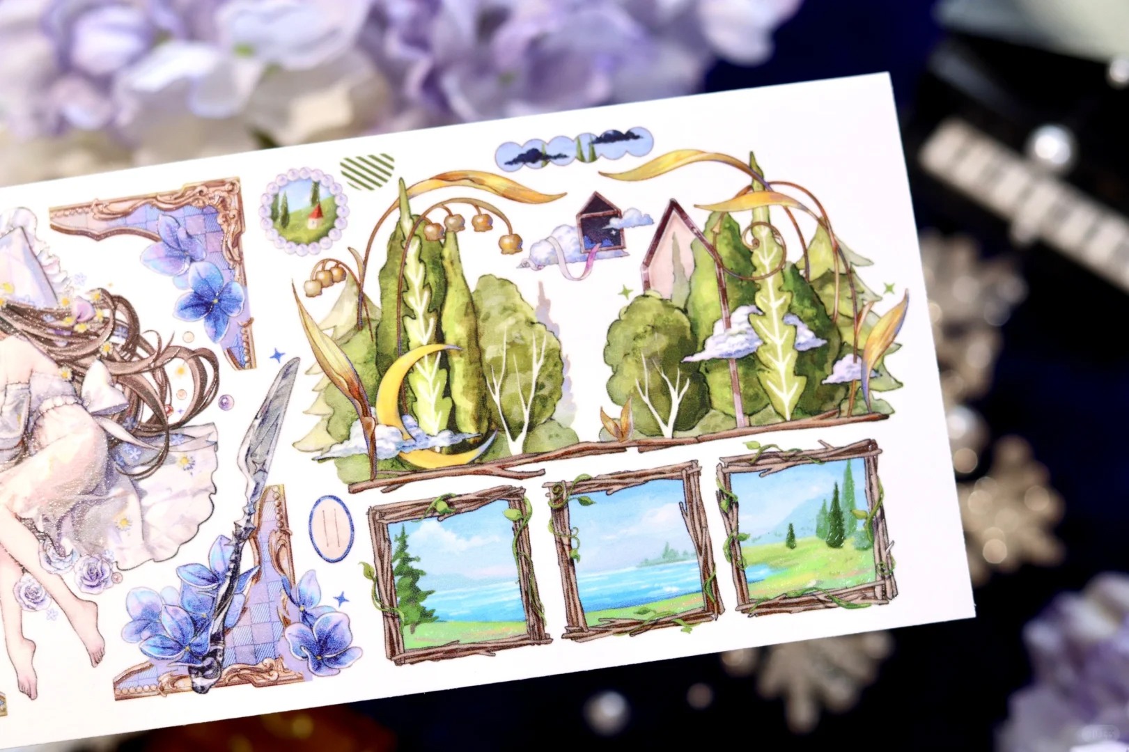 Shine x StudioVI PET Tape Sample - Feathered Dream River