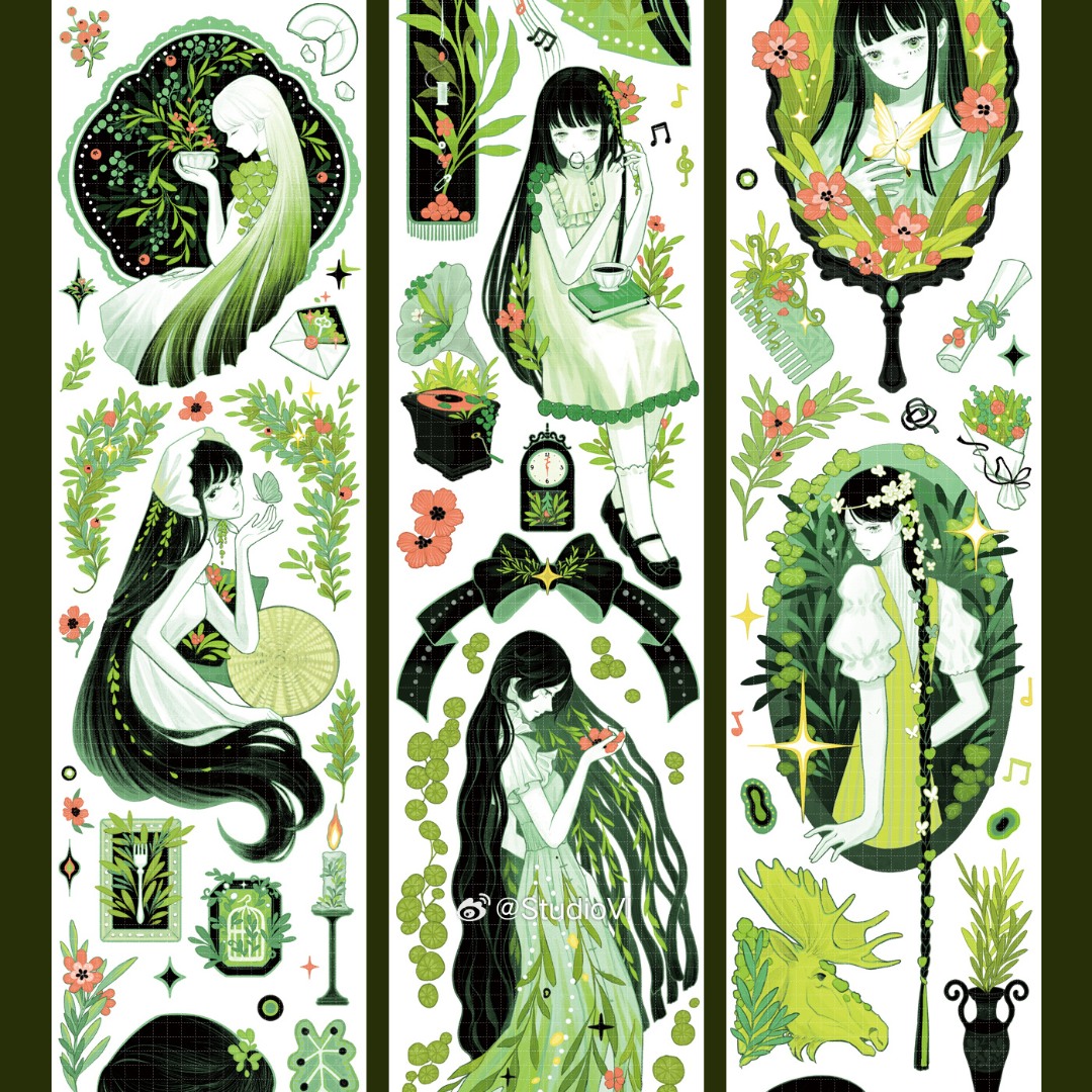 StudioVI PET Tape Sample - Green Garden Realm