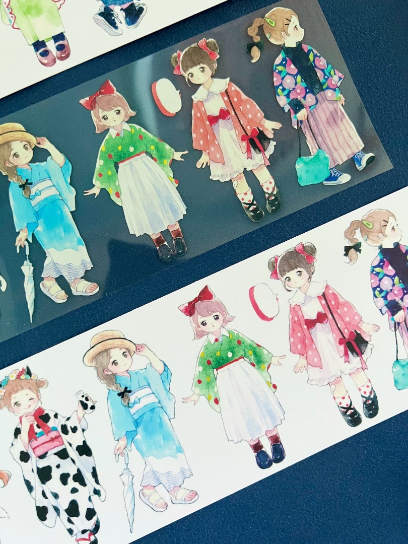 Tian Xiaobao Washi Tape Sample - Those Girls 2