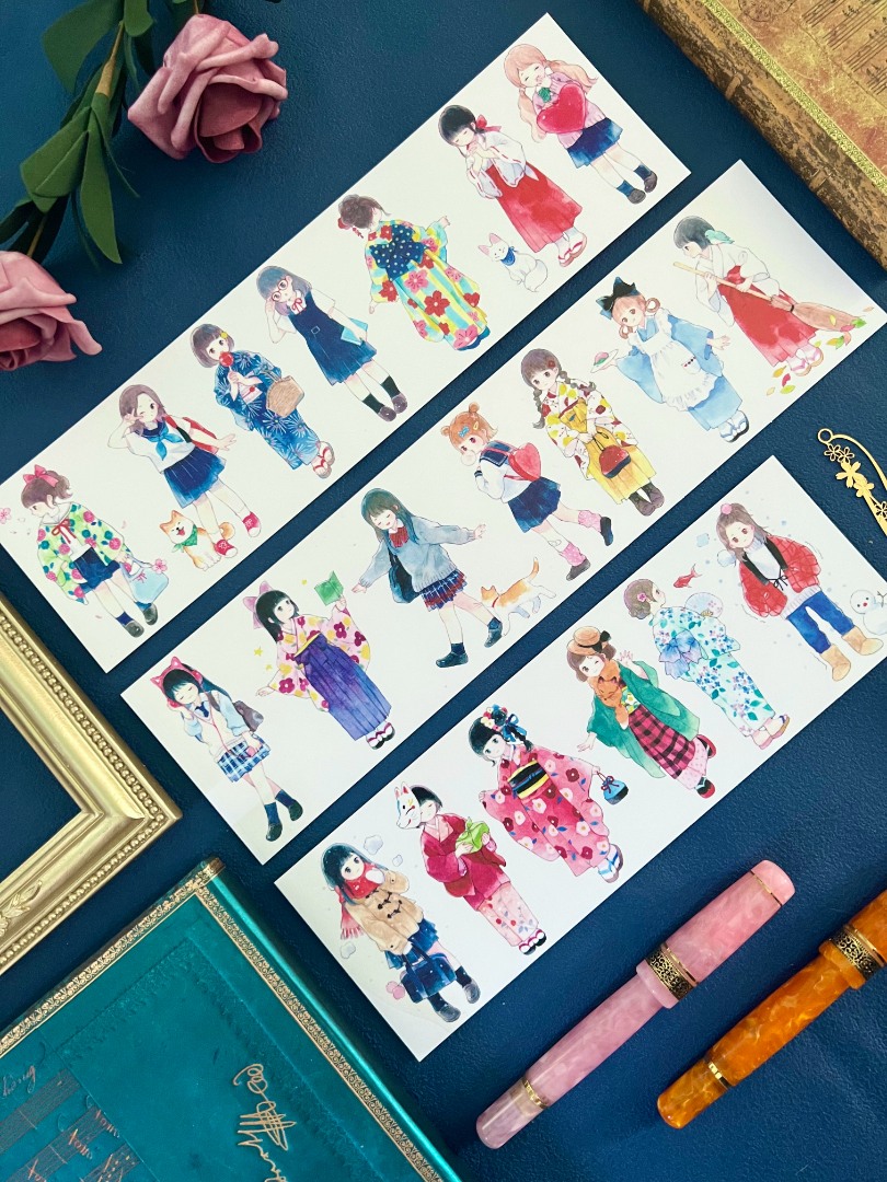 Tian Xiaobao Washi Tape Sample - Those Girls 1