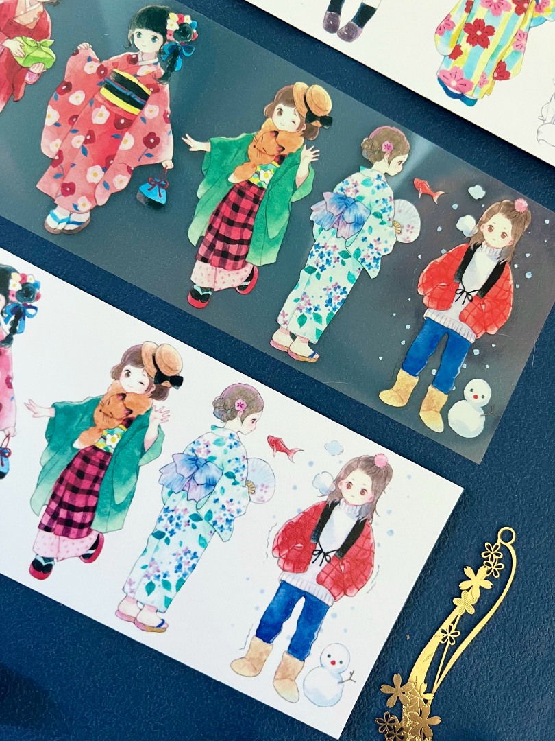 Tian Xiaobao Washi Tape Sample - Those Girls 1