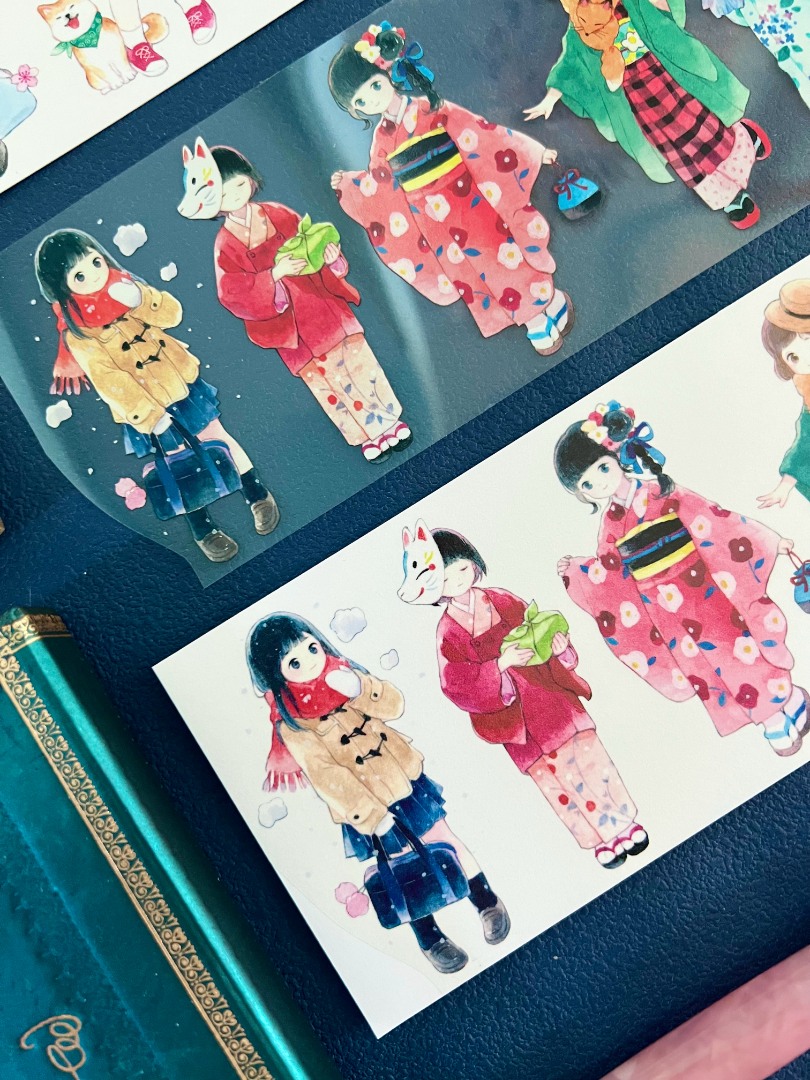 Tian Xiaobao Washi Tape Sample - Those Girls 1