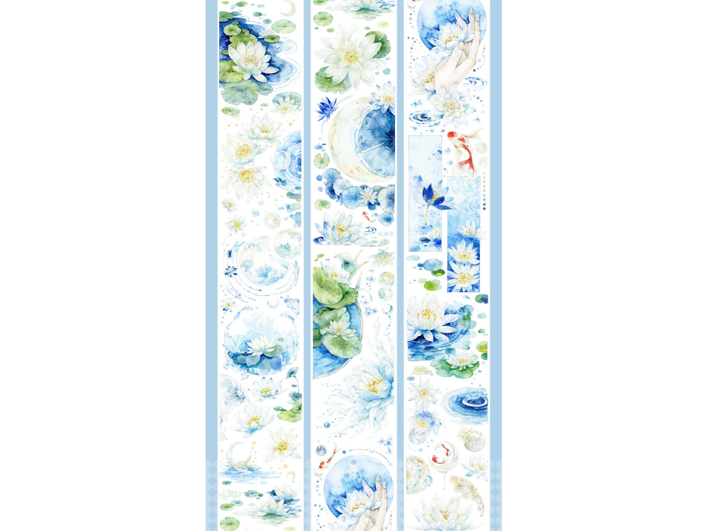 Tournesol Washi Tape Sample - Clouds And Water