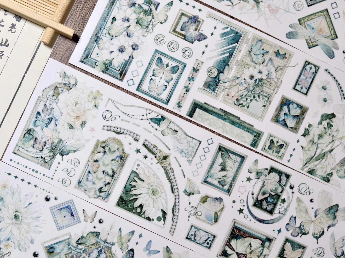 Wines Washi Tape Sample - Painted Green