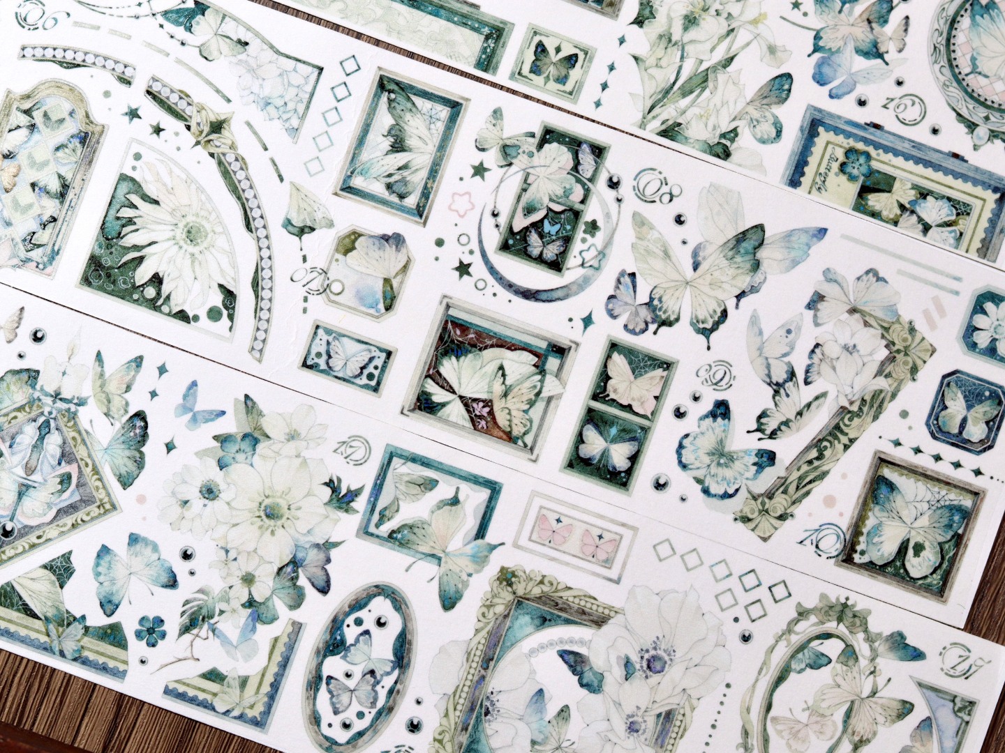 Wines Washi Tape Sample - Painted Green